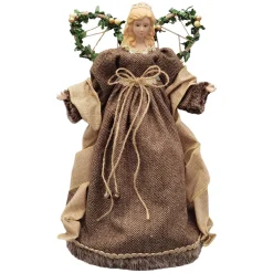 Clearance Christmas Forever ANGEL TREE TOP 16″ BROWN