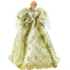 Best Christmas Forever ANGEL TREE TOP 17″ GOLD/IVORY W/LED LIGHT