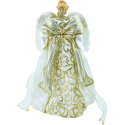 Outlet Christmas Forever ANGEL TREE TOP 17″ IVORY/GOLD