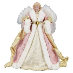 Christmas Forever ANGEL TREE TOP 16″ PINK/GOLD