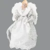 Best Christmas Forever ANGEL TREE TOP 24″ SILVER W/ WHITE LACE