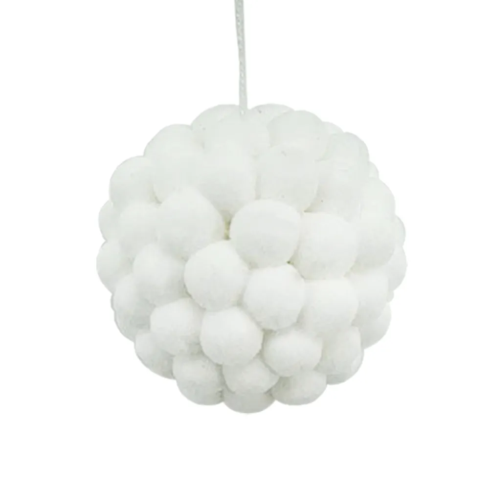 Outlet Christmas Forever BALL COTTON BALLS 4.5″ WHITE