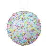 Clearance Christmas Forever BALL DECOR CANDY LT BLUE 100MM W/ MULTI SPRINKLES