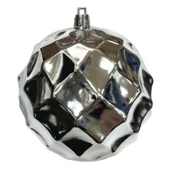 Online Christmas Forever BALL DIAMOND IN. 100MM SHINY SILVER