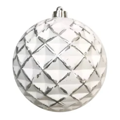 Online Christmas Forever BALL DIAMOND LOOK 120MM WHITE/ SILVER