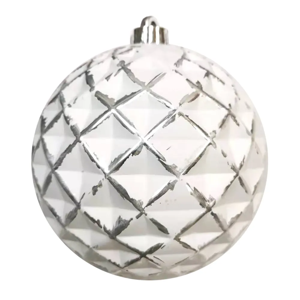 Online Christmas Forever BALL DIAMOND LOOK 150MM WHITE/ SILVER