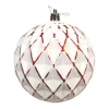 Best Christmas Forever BALL DIAMOND LOOK 150MM WHITE/ RED