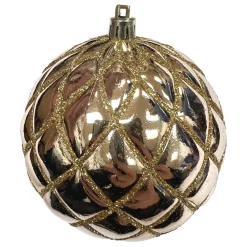 Discount Christmas Forever BALL DIAMOND PT. 100MM SHINY ROSE GOLD W/ RG. GLTR.