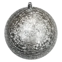 Online Christmas Forever BALL EMBOSSED 150MM MATT SILVER