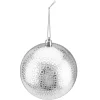 Hot Christmas Forever BALL EMBOSSED 100MM SHINY SILVER
