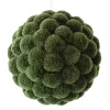 Online Christmas Forever BALL FABRIC POM POMS 5″ GREEN
