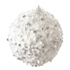Online Christmas Forever BALL FABRIC SEQUIN 100MM WHITE