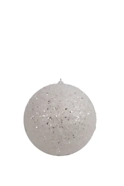Discount Christmas Forever BALL GLITTER & ICE 150MM WHITE
