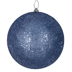 Discount Christmas Forever BALL GLITTER 120MM ANTIQUE BLUE