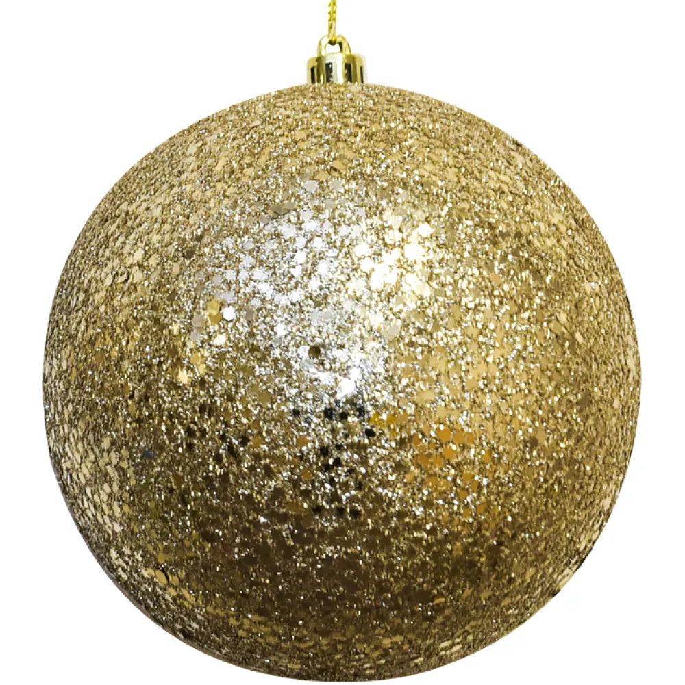 Sale Christmas Forever BALL GLITTER 120MM CHAMPAGNE