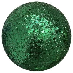 New Christmas Forever BALL GLITTER 100MM FOREST GREEN