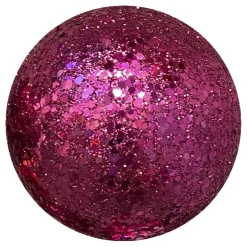 Christmas Forever BALL GLITTER 100MM FUCHSIA