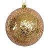 Sale Christmas Forever BALL GLITTER 100MM LIGHT COPPER