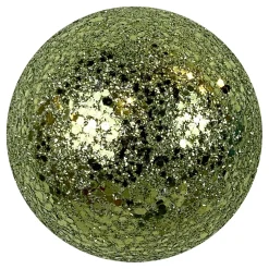 Outlet Christmas Forever BALL GLITTER 100MM OLIVE GREEN