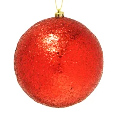 Sale Christmas Forever BALL GLITTER 120MM RED