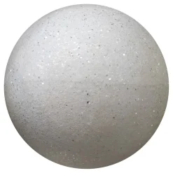 Best Christmas Forever BALL GLITTER 200MM WHITE