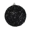 New Christmas Forever BALL GLITTER-3D 105MM BLACK