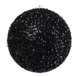 Best Christmas Forever BALL GLITTER-3D 125MM BLACK