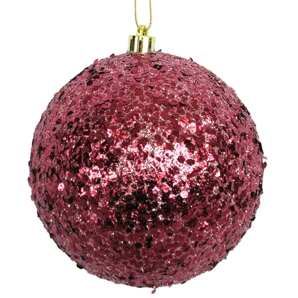 Outlet Christmas Forever BALL GLITTER-MIXED 100MM BOYSENBERRY