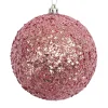New Christmas Forever BALL GLITTER-MIXED 100MM MAUVE