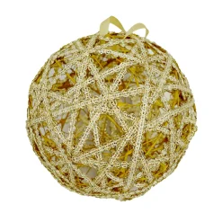 Sale Christmas Forever BALL GOLD SEQUIN ROPE 5″ CLEAR/CHAMPAGNE