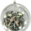 Clearance Christmas Forever BALL MERCURY FINISH 150MM SILVER