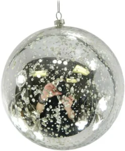 Clearance Christmas Forever BALL MERCURY FINISH 150MM SILVER