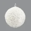 Best Christmas Forever BALL METAL WIRE/ GLITTER 150MM WHITE