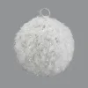 Outlet Christmas Forever BALL METAL WIRE/ SPARKLE 6″ WHITE SPARKLE