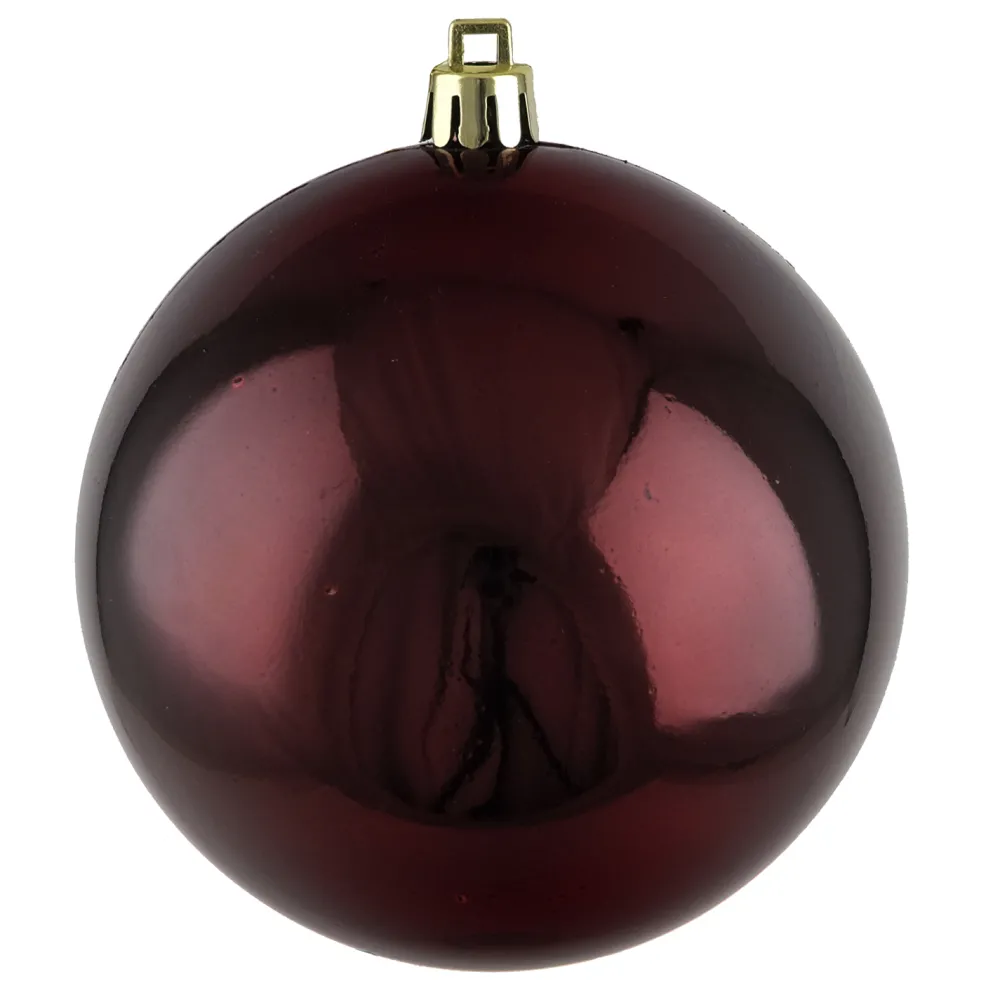 Clearance Christmas Forever BALL 90MM SHINY BURGUNDY