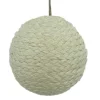 New Christmas Forever BALL NATURAL JUTE 5.5″ CREAM