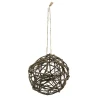 Best Christmas Forever BALL NATURAL RATTAN BROWN 4″