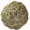 Christmas Forever BALL NATURAL RATTAN TAN 6″
