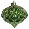 Christmas Forever BALL ONION 4.5″ SHINY GREEN DIAMOND PT. W/ GOLD GLTR.
