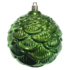 Sale Christmas Forever BALL PINECONE LOOK 100MM SHINY GREEN
