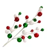 Christmas Forever BALL SPRAY 31″X27 RED/ GREEN/ WHITE SHINY/ MATT