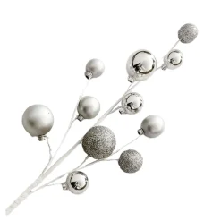 Best Christmas Forever BALL SPRAY 23″X11 SILVER SHINY/ MATT / GLITTER