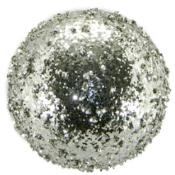 Best Christmas Forever BALL VINTAGE ICE GLITTER 120MM SILVER CN