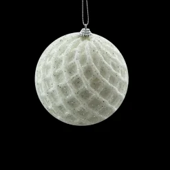 New Christmas Forever BALL WHITE 110MMW/NETTING & GLTR.