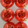 Discount Christmas Forever BALLS BOXED MERCURY FINISH 6PC 80MM RED