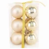 Christmas Forever BALLS BOXED 12PC 60MM GOLD SHINY/MATT