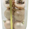 Discount Christmas Forever BALLS BOXED 12PC 60MM ROSE GOLD SHINY/ MATT