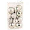 Online Christmas Forever BALLS BOXED 27PC 50/60/80MM SILVER SHINY/ MATT