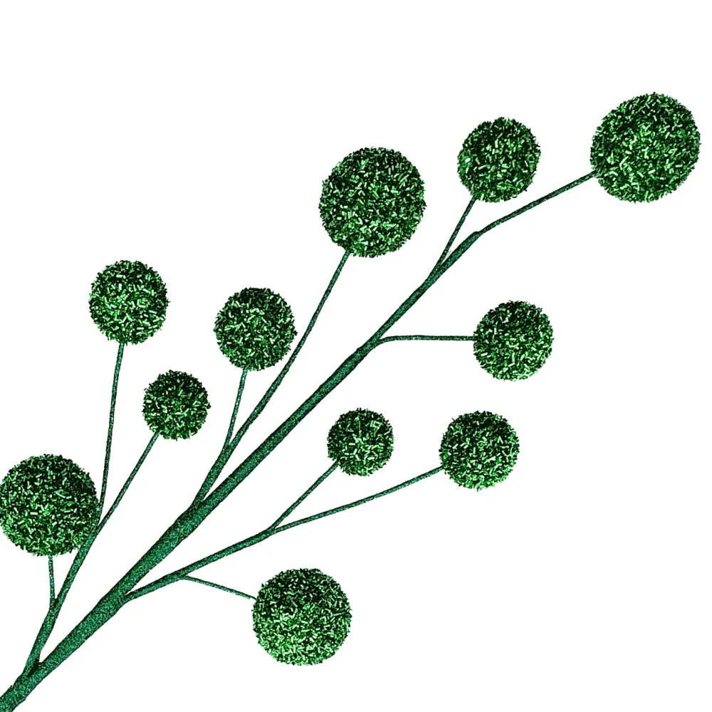 Sale Christmas Forever BALLSPRAY 29.5″X11 GREEN TINSEL GLTR.