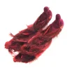 Best Christmas Forever BIRD BURGUNDY 10.25″ FABRIC W/ LONG TAIL 2/S W/ CLIP